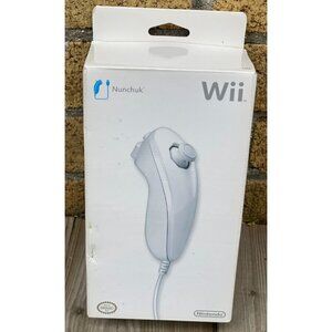 Brand New Sealed Authentic OEM Original White Nintendo Wii Nunchuck Controller